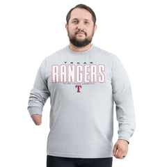 Gray Texas Rangers G-III Sports by Carl Banks Adaptive Long Sleeve T-Shirt