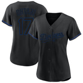Black Shohei Ohtani Los Angeles Dodgers Profile Women's Plus Size Player Name & Number Fashion Jersey