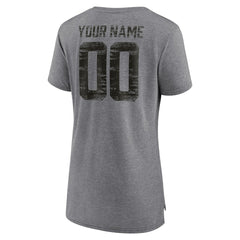 Women's Heritage Custom Name & Number Tri-Blend T-Shirt - Arizona Cardinals T-shirts