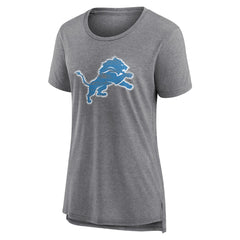 Women's Heritage Custom Name & Number Tri-Blend T-Shirt - Detroit Lions T-shirts