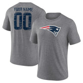 Heritage Custom Name & Number Tri-Blend T-Shirt - New England Patriots T-shirts