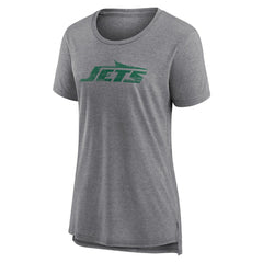 Women's Heritage Custom Name & Number Tri-Blend T-Shirt - New York Jets T-shirts