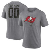 Heritage Custom Name & Number Tri-Blend T-Shirt - Tampa Bay Buccaneers T-shirts