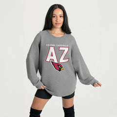 Gameday Couture Women's Oversized Pure Motion Corded Sweatshirt - Arizona Cardinals Sweatshirts