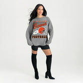 Gameday Couture Women's Oversized Sweet Victory Corded Sweatshirt - Cleveland Browns Sweatshirts