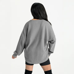 Gameday Couture Women's Oversized Sweet Victory Corded Sweatshirt - Detroit Lions Sweatshirts