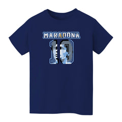 Diego Maradona Argentina National Team Vive La Fete Youth Name & Number T-Shirt