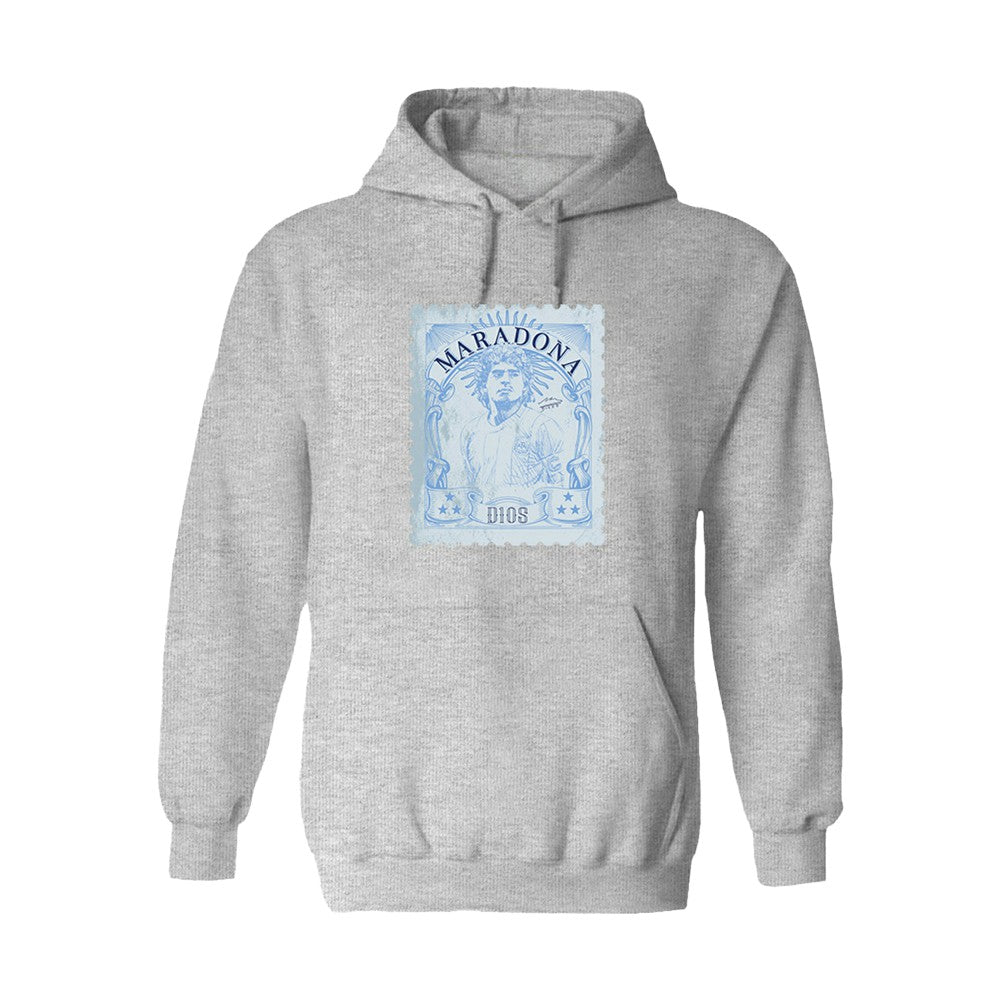 Diego Maradona Argentina National Team Vive La Fete Women's Vintage Stamp Pullover Hoodie