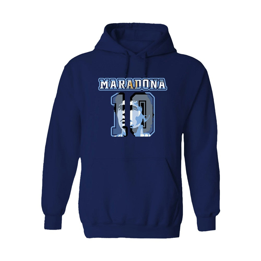 Diego Maradona Argentina National Team Vive La Fete Name & Number Hoodie