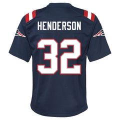 TreVeyon Henderson Youth Team Game Jersey - New England Patriots Jerseys