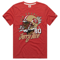 Jerry Rice Homage Unisex Retired Player Classic Caricature T-Shirt - San Francisco 49ers T-shirts