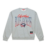 NHL Columbus Blue Jackets Mitchell & Ness Women's Hockey Night Sweatshirt