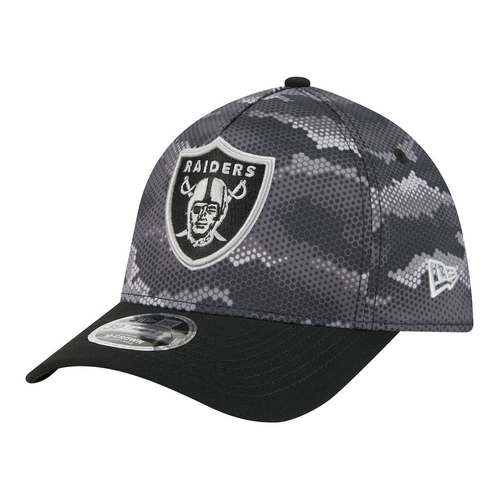 Camo A-Frame 39THIRTY Flex Hat - Las Vegas Raiders Hats
