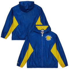 Mitchell & Ness Golden State Warriors Playmaker Full-Zip Hooded Windbreaker Jacket sale