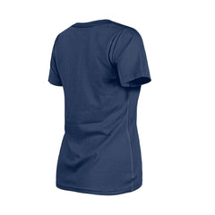 Navy Houston Astros New Era Women's Little Miss 2 V-Neck T-Shirt