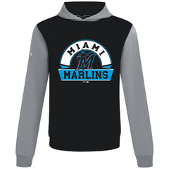 Black Miami Marlins Levelwear Throwback Ultimate Banner Arch Hoodie