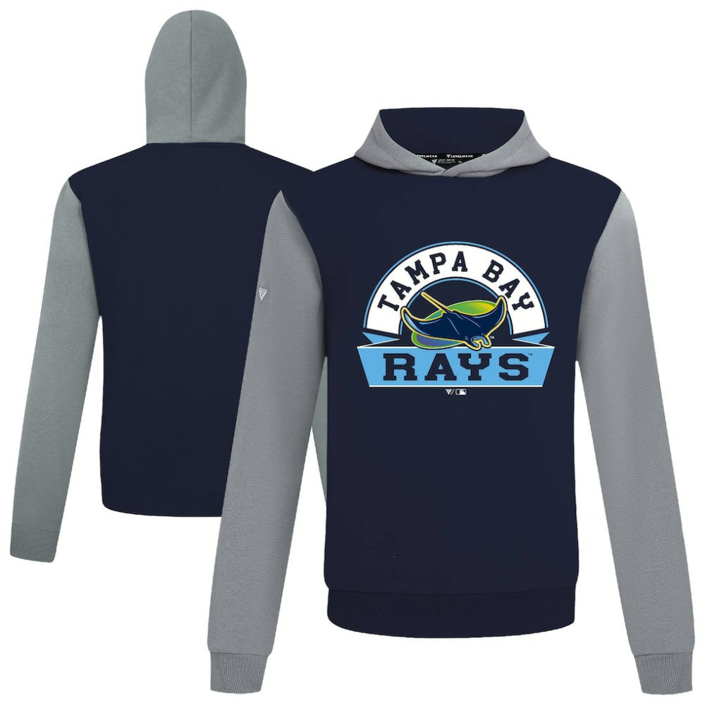Navy Tampa Bay Rays Levelwear Throwback Ultimate Banner Arch Hoodie