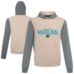 Sand Miami Marlins Levelwear Throwback Carve Ultimate Hoodie