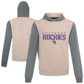 Sand Colorado Rockies Levelwear Throwback Carve Ultimate Hoodie