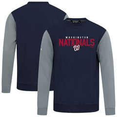Navy Washington Nationals Levelwear Throwback Ultimate Carve Sweatshirt