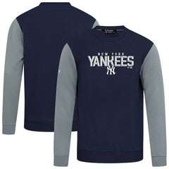 Navy New York Yankees Levelwear Throwback Ultimate Carve Sweatshirt