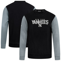 Black New York Yankees Levelwear Throwback Ultimate Carve Sweatshirt