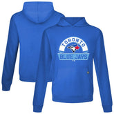 Royal Toronto Blue Jays Levelwear Relay Banner Arch Pullover Hoodie