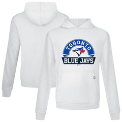 White Toronto Blue Jays Levelwear Relay Banner Arch Pullover Hoodie