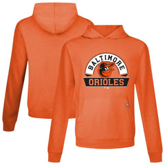 Orange Baltimore Orioles Levelwear Relay Banner Arch Pullover Hoodie