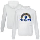 White Kansas City Royals Levelwear Relay Banner Arch Pullover Hoodie
