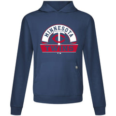 Navy Minnesota Twins Levelwear Relay Banner Arch Pullover Hoodie