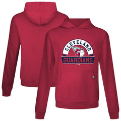 Red Cleveland Guardians Levelwear Relay Banner Arch Pullover Hoodie