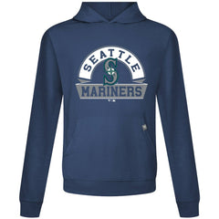 Navy Seattle Mariners Levelwear Relay Banner Arch Pullover Hoodie