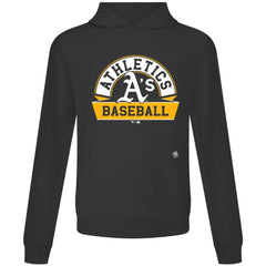 Black Athletics Levelwear Relay Banner Arch Pullover Hoodie