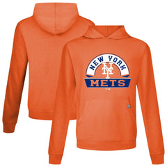 Orange New York Mets Levelwear Relay Banner Arch Pullover Hoodie