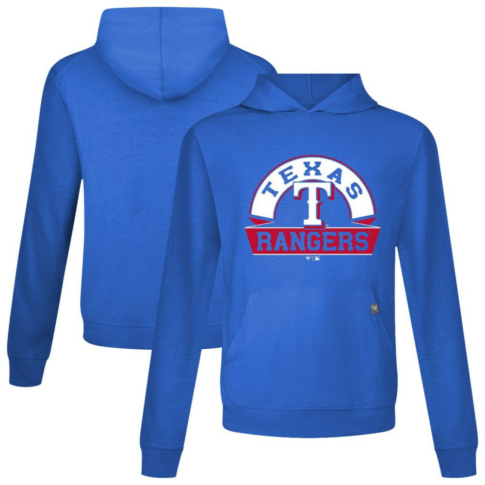 Royal Texas Rangers Levelwear Relay Banner Arch Pullover Hoodie
