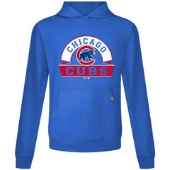 Royal Chicago Cubs Levelwear Relay Banner Arch Pullover Hoodie