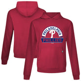 Red Philadelphia Phillies Levelwear Relay Banner Arch Pullover Hoodie