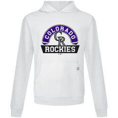 White Colorado Rockies Levelwear Relay Banner Arch Pullover Hoodie