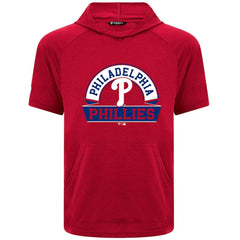 Red Philadelphia Phillies Levelwear Phase Banner Arch Hoodie T-Shirt