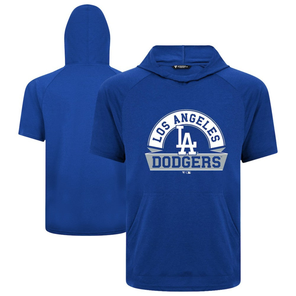 Royal Los Angeles Dodgers Levelwear Phase Banner Arch Hoodie T-Shirt