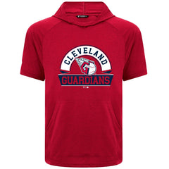 Red Cleveland Guardians Levelwear Phase Banner Arch Hoodie T-Shirt