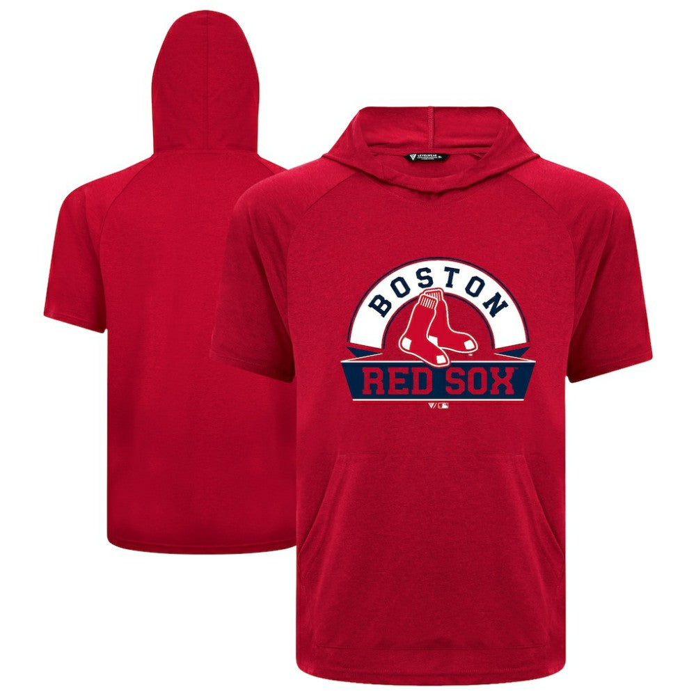 Red Boston Red Sox Levelwear Phase Banner Arch Hoodie T-Shirt