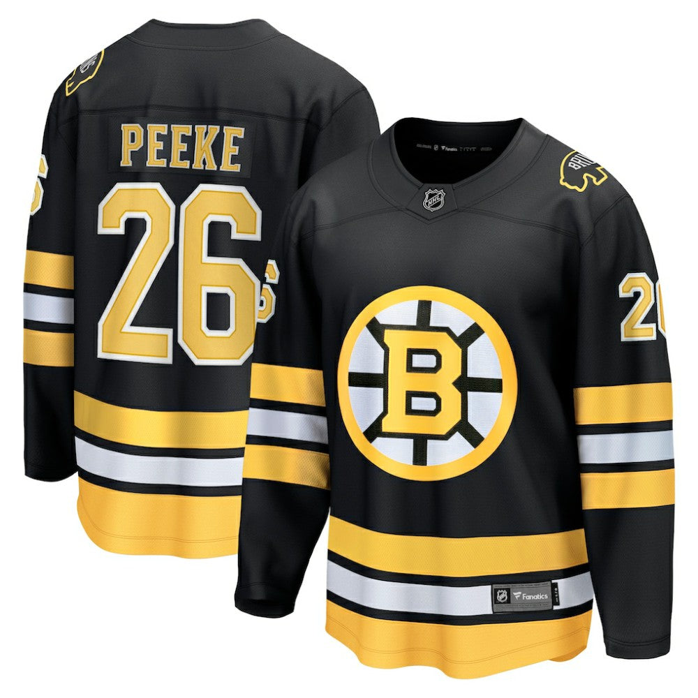 NHL Andrew Peeke Boston Bruins Fanatics Home Breakaway Player Jersey