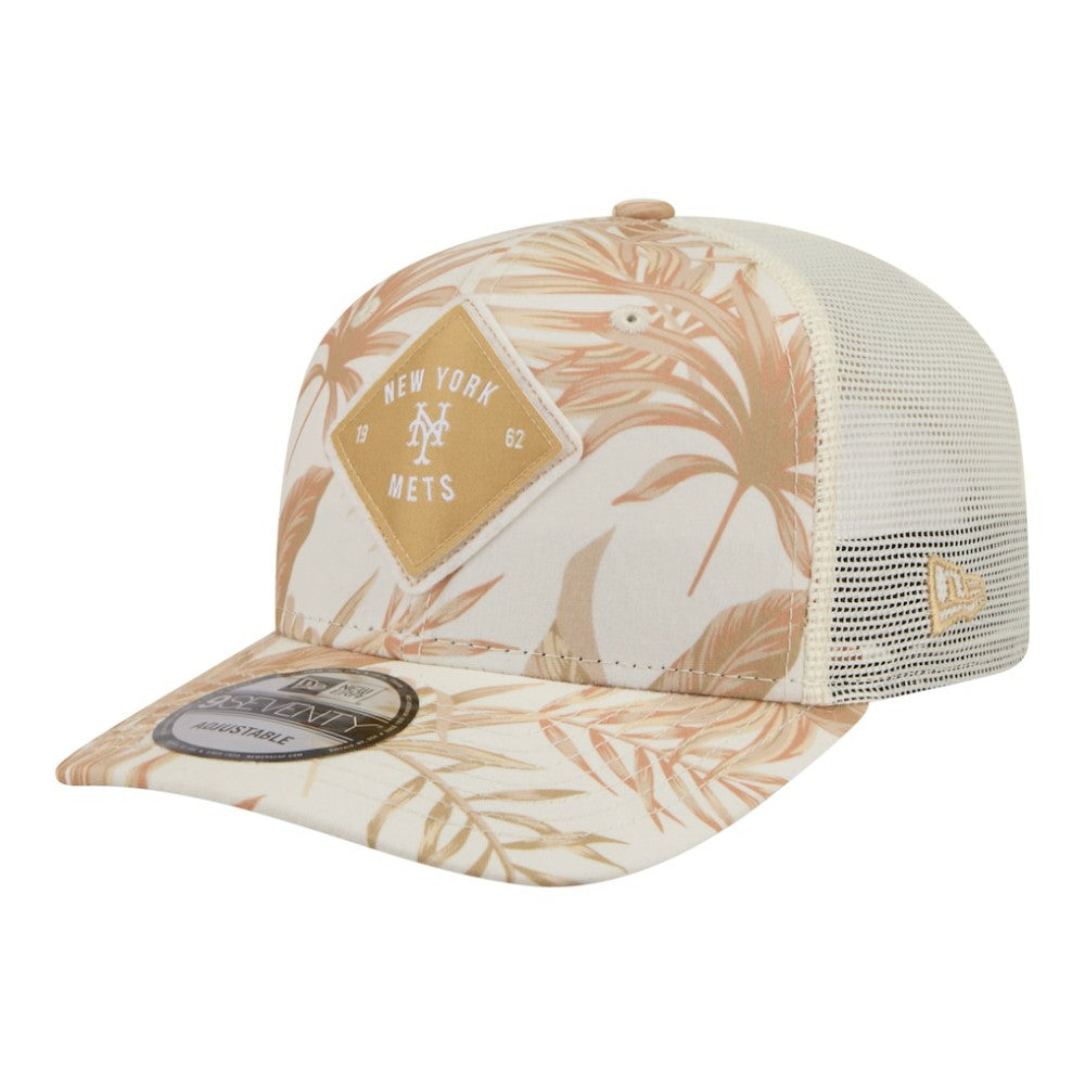 Tan New York Mets New Era Tonal Palm 9SEVENTY Adjustable Trucker Hat