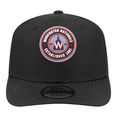 Black Washington Nationals New Era Circle 9SEVENTY Adjustable Hat