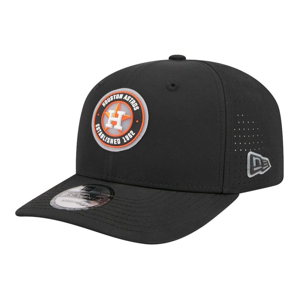 Black Houston Astros New Era Circle 9SEVENTY Adjustable Hat