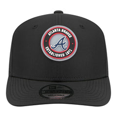 Black Atlanta Braves New Era Circle 9SEVENTY Adjustable Hat