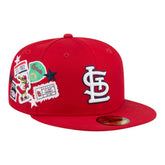 Red St. Louis Cardinals New Era City Patch 59FIFTY Fitted Hat