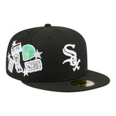 Black Chicago White Sox New Era City Patch 59FIFTY Fitted Hat